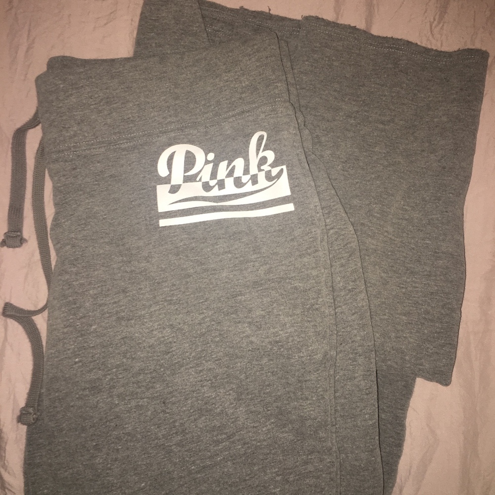 PINK Grey Sweatpants